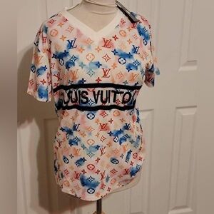 Fashion lv Multicolor Short Sleeve Tee